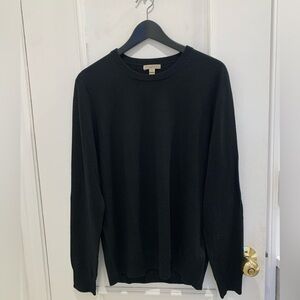 Burberry Brit Crewneck black merino wool sweater. Size L